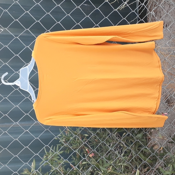 NWT No Bo Long Sleeve Mustard Owl Top - Picture 7 of 8